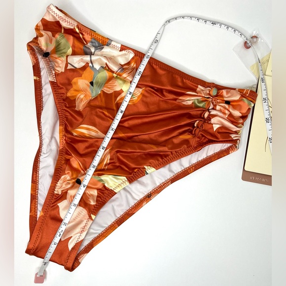 Gottex NWT Amore Spice Floral Rust Two Piece Swim Set - Picture 9 of 12